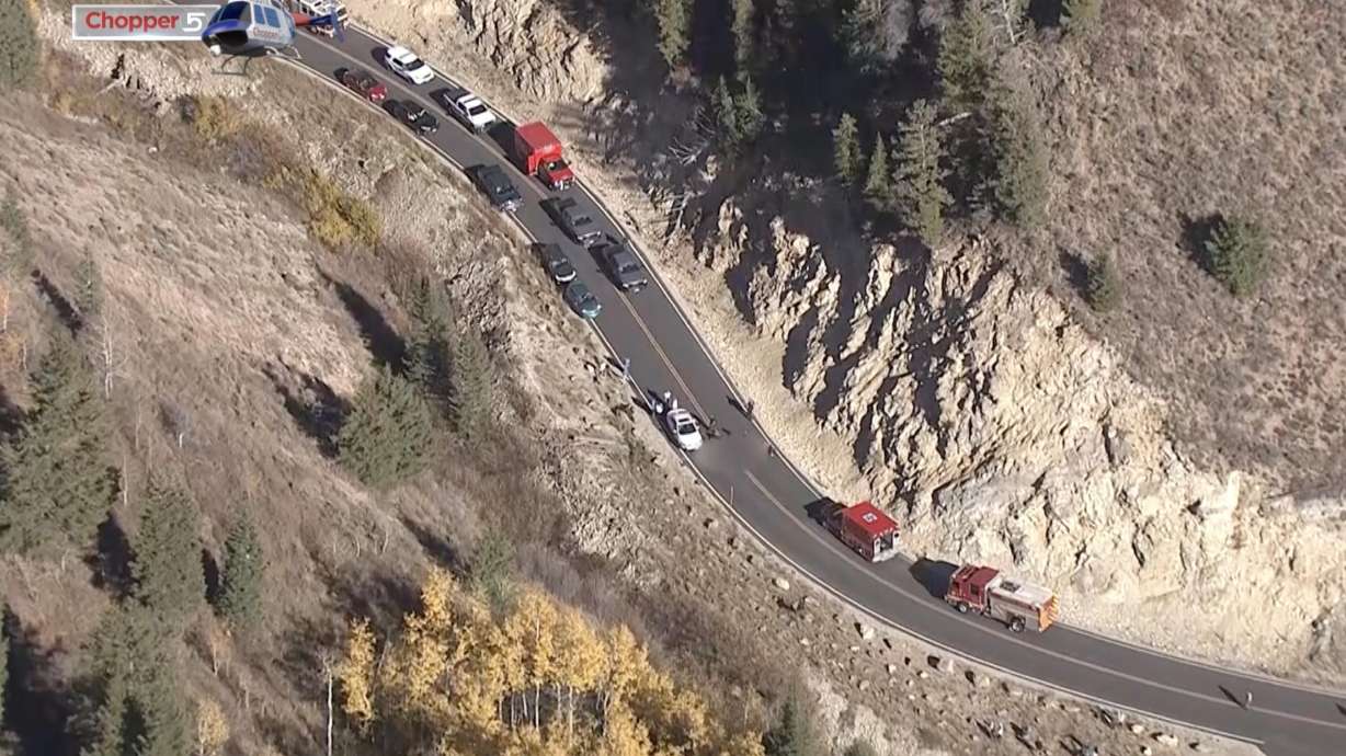 A motorcyclist died and a passenger on the bike was critically injured after crashing with a car on Cascade Springs Drive near state Route 92 in Wasatch County on Sunday.