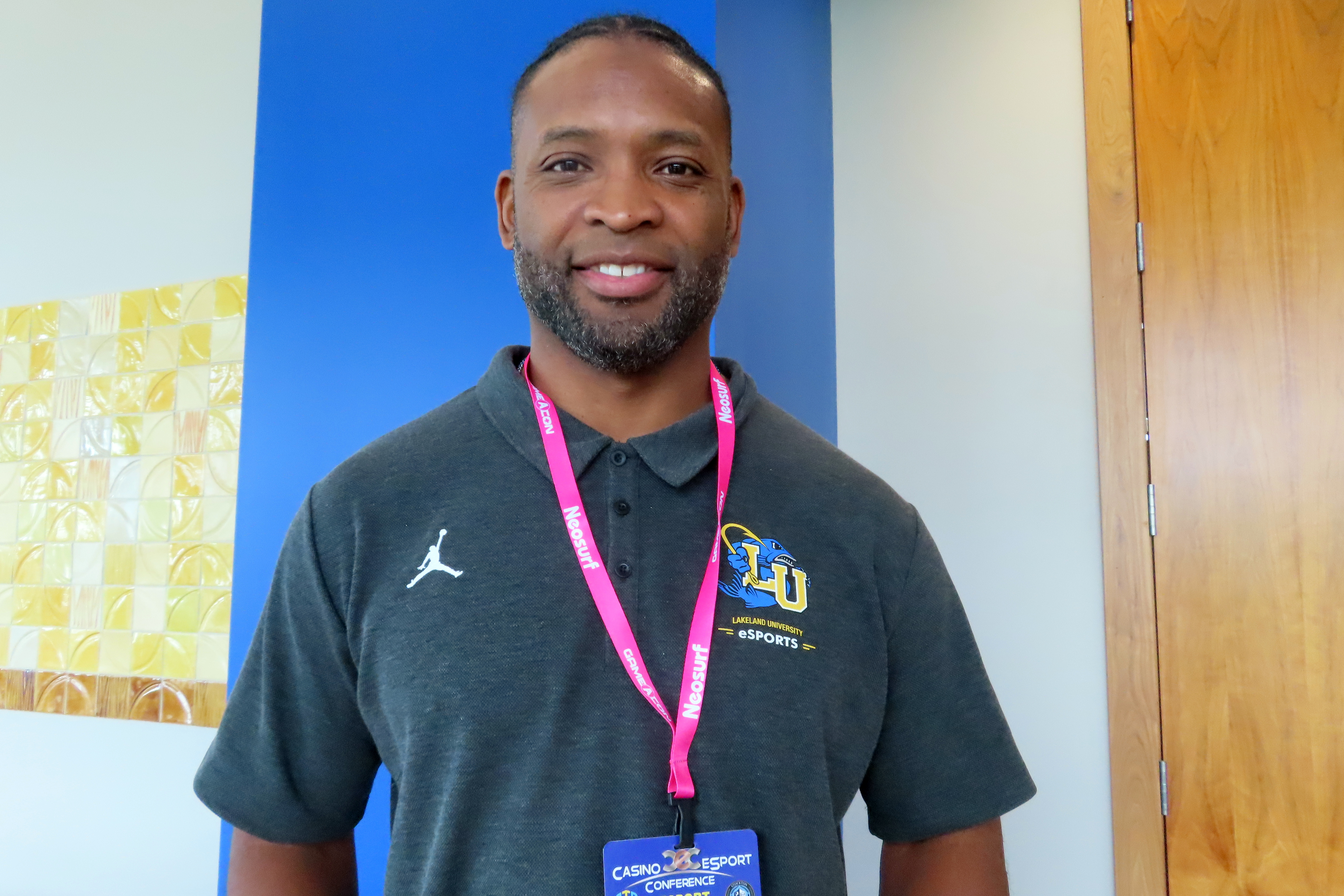 Former Green Bay Packers running back Ahman Green, the coach of Lakeland University's esports program in Wisconsin, spoke at a conference in Atlantic City, N.J. on Tuesday, Oct. 18, 2022 at which participants agreed there is great untapped economic potential in bringing together the global audience of competitive video games with the gambling industry. 