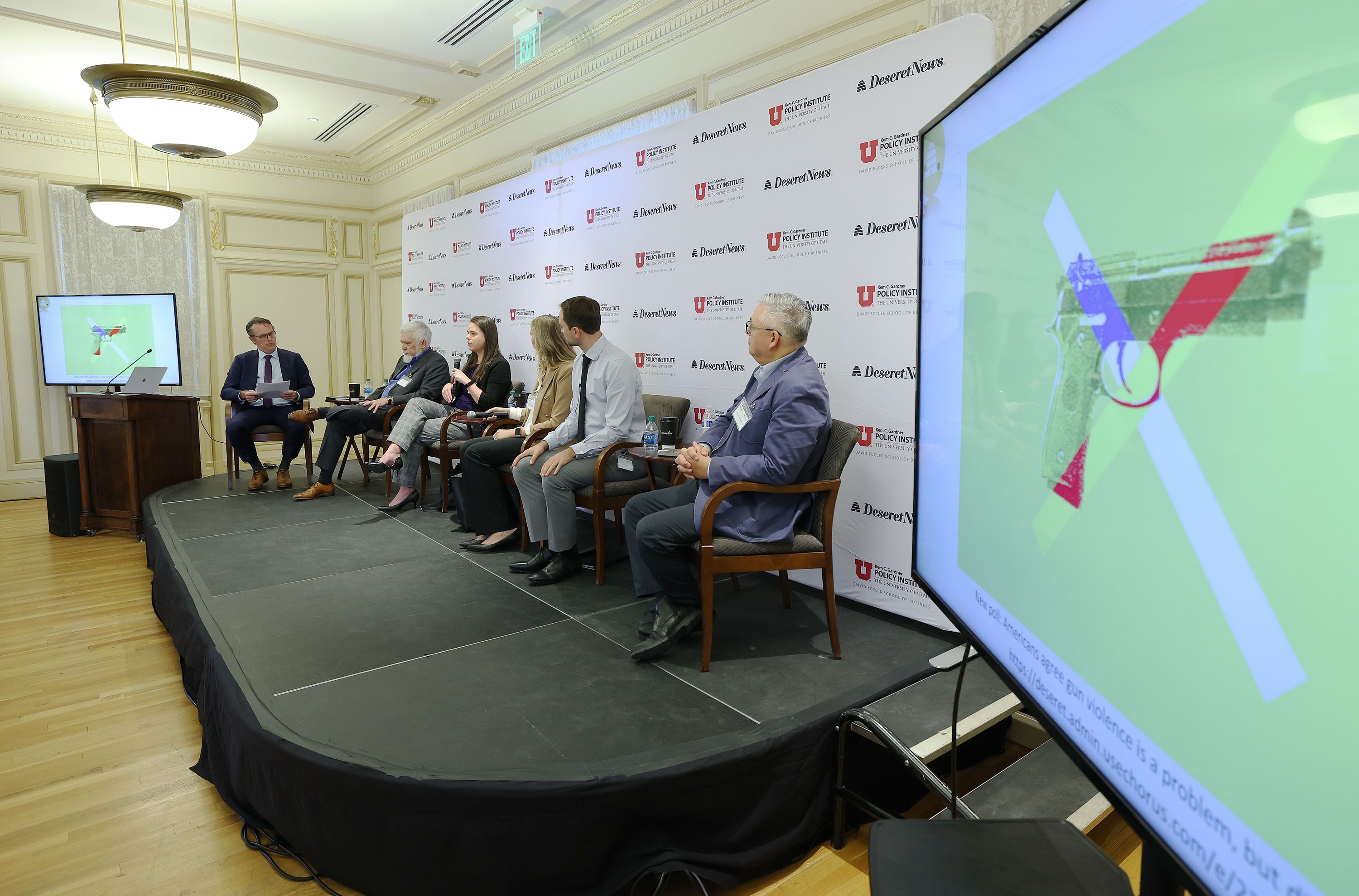 The Deseret News kicks off Deseret Magazine and Kem C. Gardner dialogues in Salt Lake City on Tuesday, with a panel discussion addressing gun violence in America.