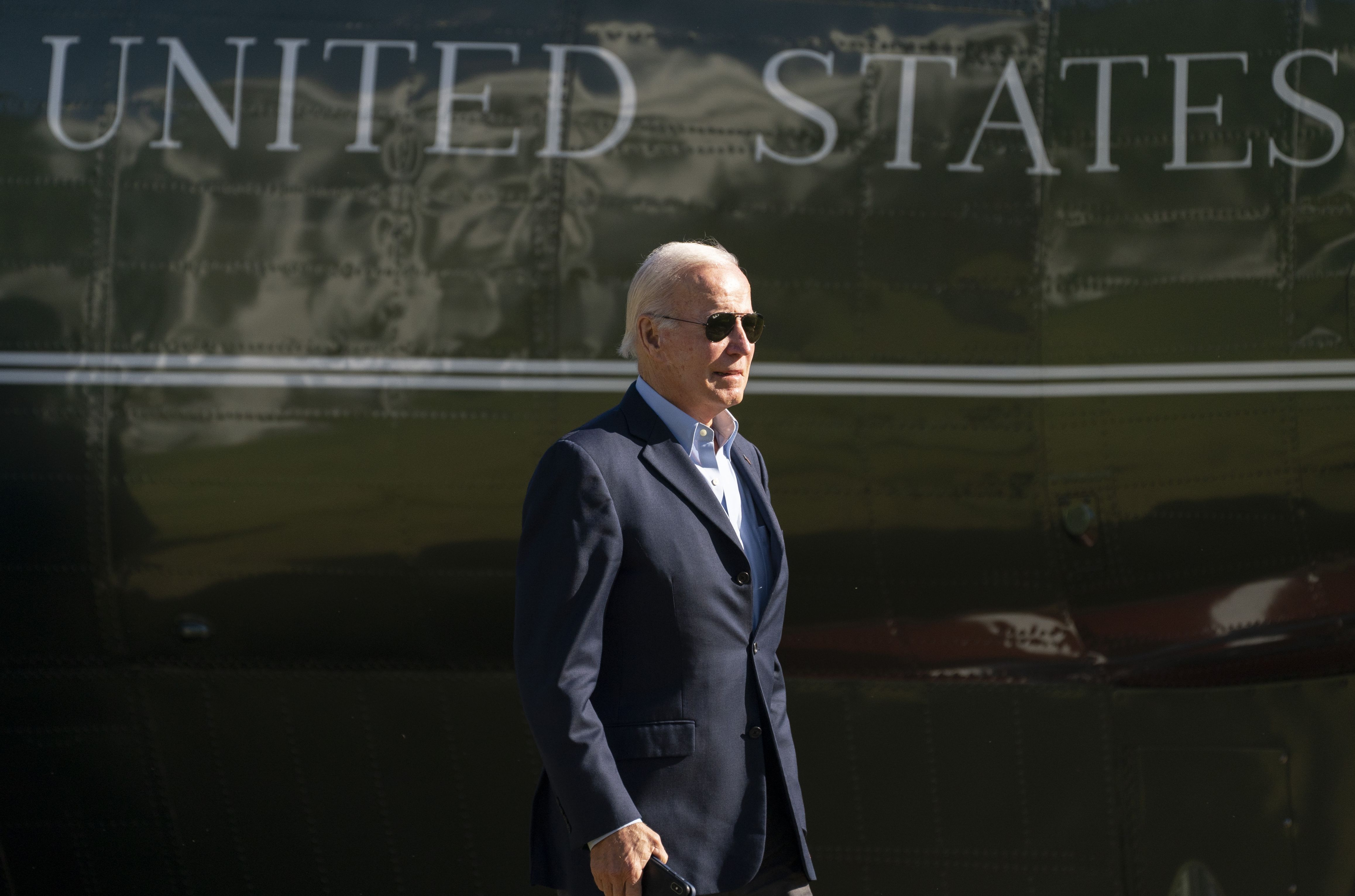President Joe Biden walks to the Oval Office after arriving on the South Lawn of the White House, Oct. 10, in Washington. Nearly two-thirds of Utahns disapprove of President Joe Biden's handling of the economy.