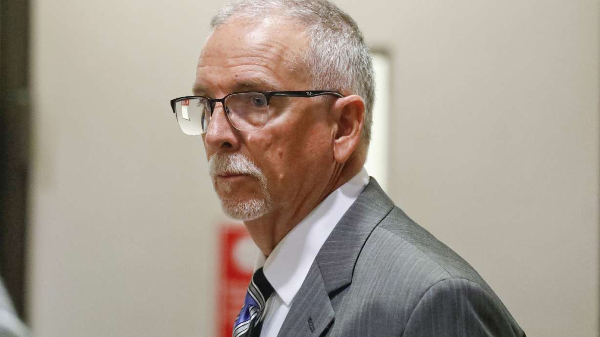 FILE - UCLA gynecologist James Heaps appears in Los Angeles Superior Court on June 26, 2019. Heaps, a former gynecologist at the University of California, Los Angeles was found guilty on five counts in a sexual abuse case Thursday, Oct. 20, 2022 in a Los Angeles court.
