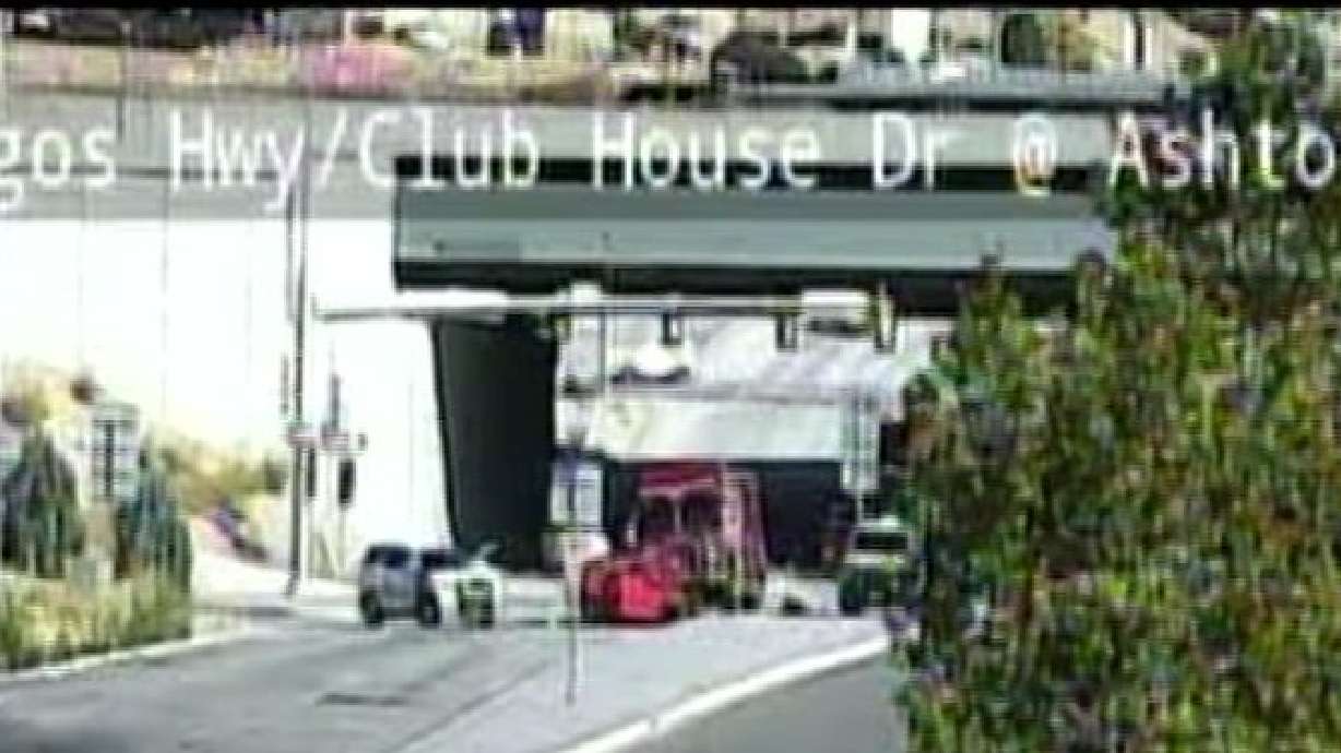 A 20-year-old woman was killed Friday when her car was hit by fire truck near Timpanogos Highway and Club House Drive near Thanksgiving Point in Lehi.