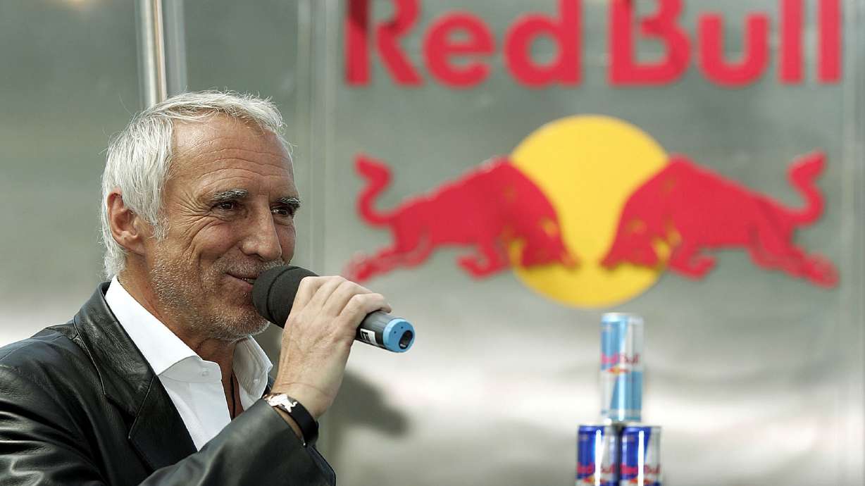 Red Bull chief Dietrich Mateschitz speaks on June 13, 2022, in Salzburg, Austria. The Austrian billionaire, co-founder of energy drink company Red Bull and founder and owner of the Red Bull Formula One racing team, has died, officials with the Red Bull racing team said, Saturday, Oct. 22, 2022. He was 78.