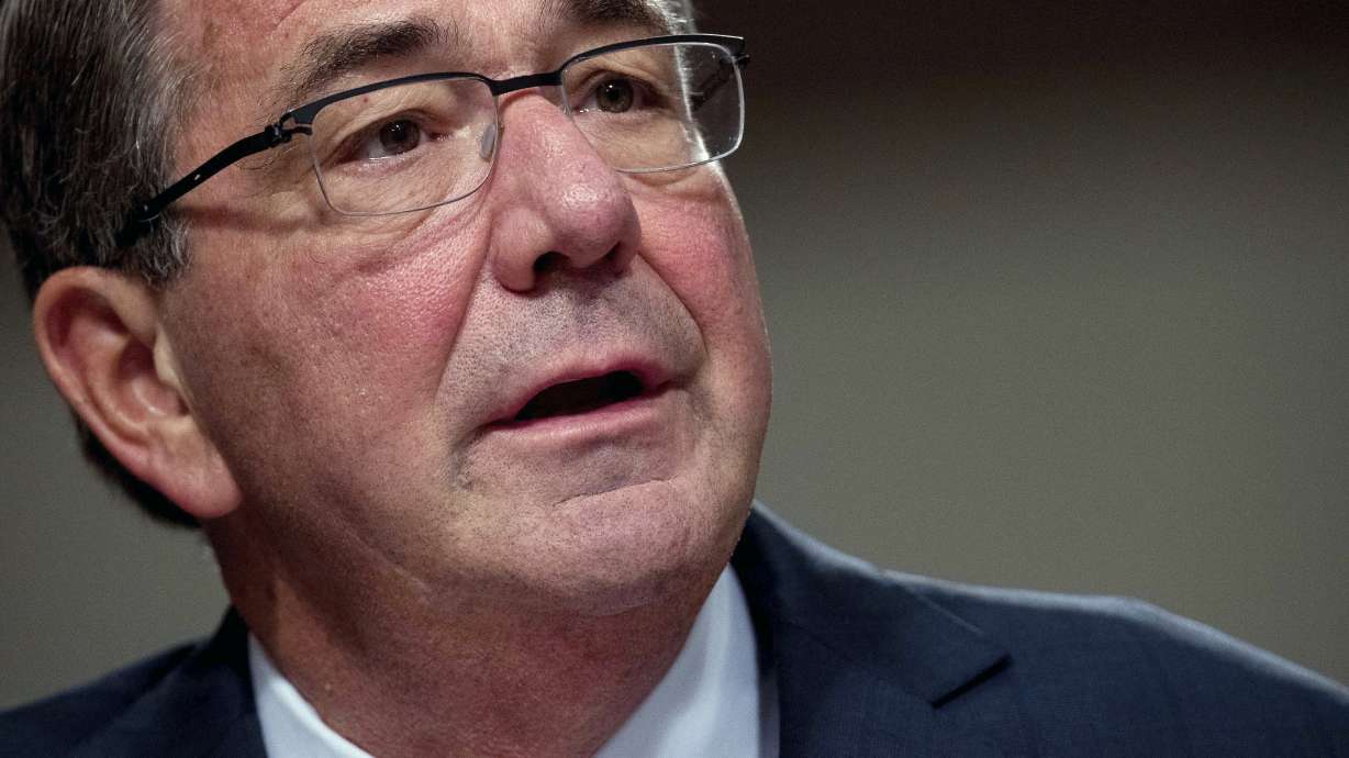 Defense Secretary Ash Carter testifies on Capitol Hill in Washington, Sept. 22, 2016. Carter, who served as secretary of defense in the final two years of the Obama administration, has died at age 68.