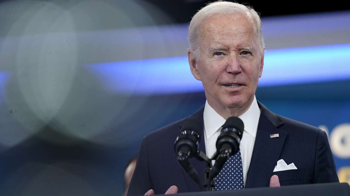 President Joe Biden announces his administration's plans to eliminate junk fees for consumers, Wednesday, in the South Court Auditorium on the White House campus in Washington.