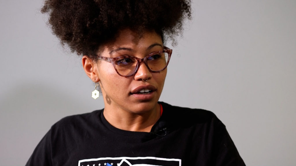 Rae Duckworth with Black Lives Matter Utah reacts to video of a deputy twirling a lasso while searching for a Black man.