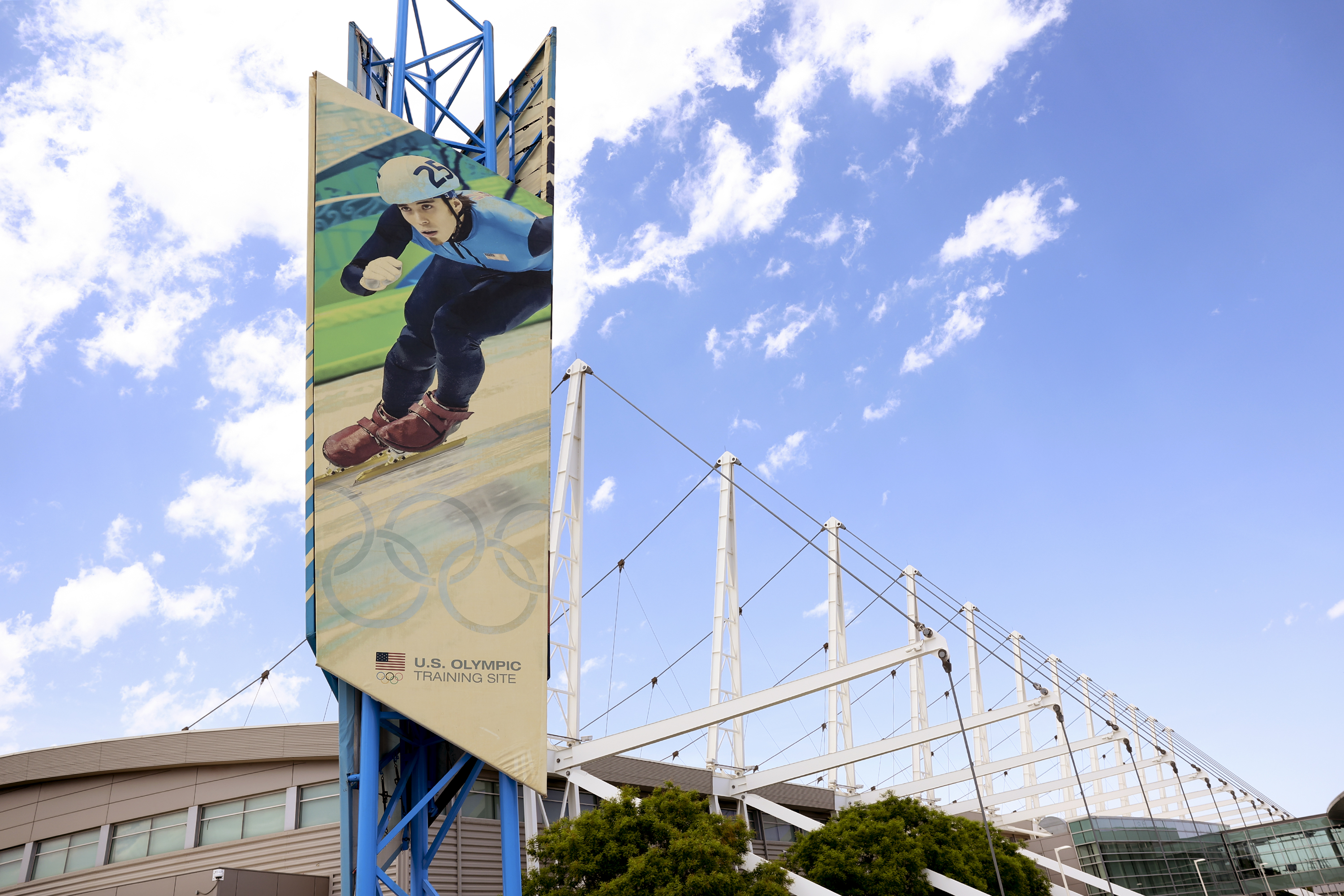 The Utah Olympic Oval in Kearns is pictured on May 27. The race for the 2030 Winter Games may be down to Salt Lake City and Sapporo, Japan, now that Vancouver, Canada, appears to be out of the running.