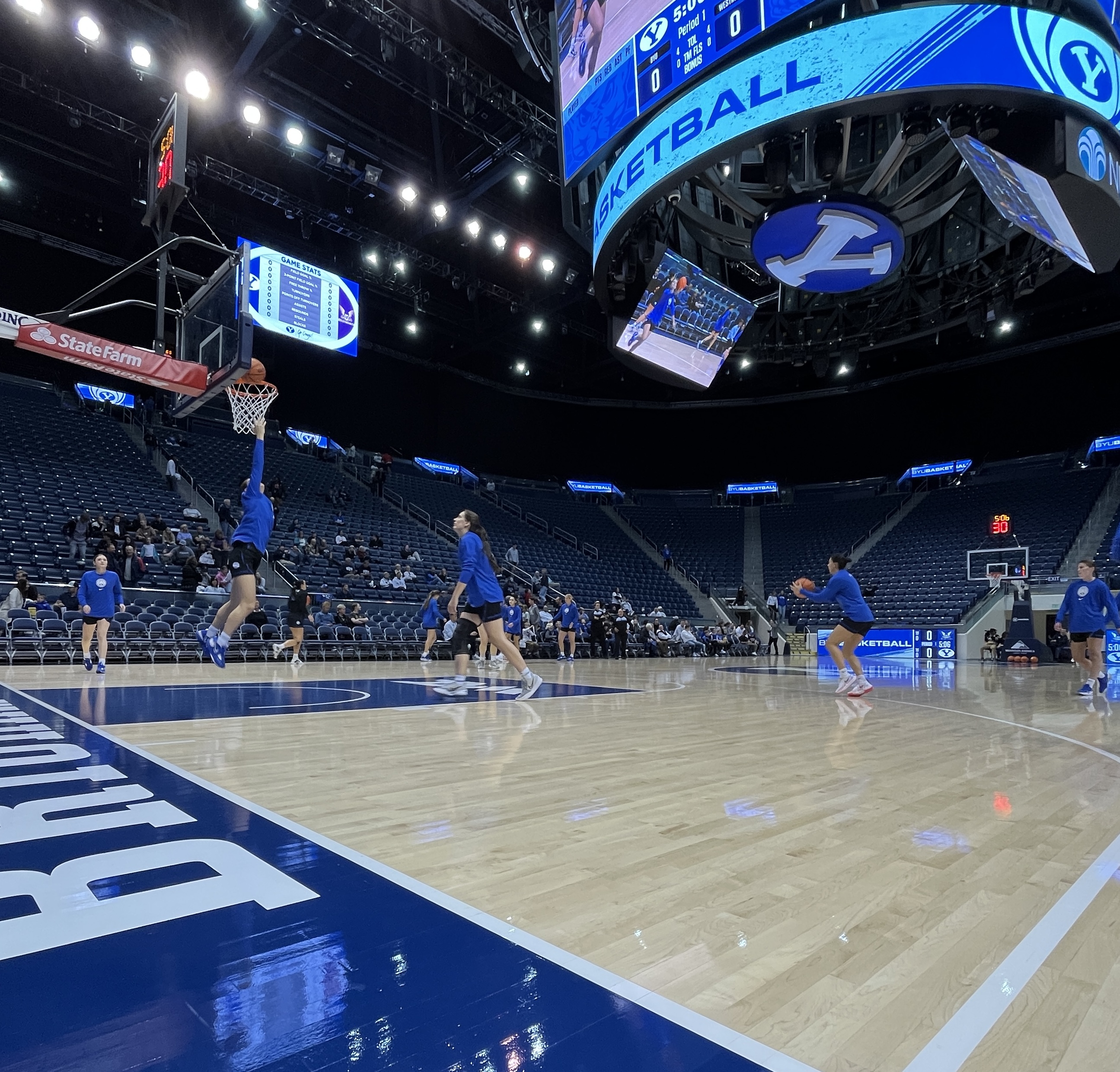BYU women's basketball defeated Westminster, 72-51 in an exhibition game, Thursday, Oct. 27, 2022 to mark the start of head coach Amber Whiting's first season with the program.