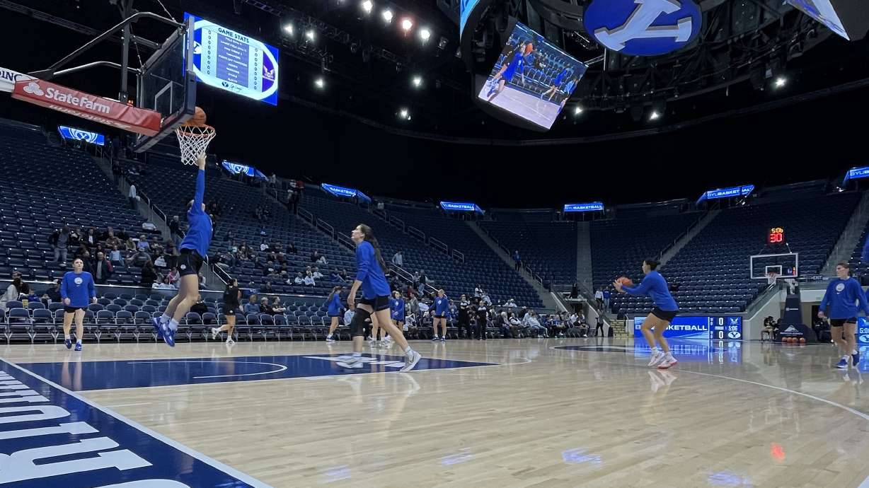 BYU women's basketball defeated Westminster, 72-51 in an exhibition game, Thursday, Oct. 27, 2022 to mark the start of head coach Amber Whiting's first season with the program.