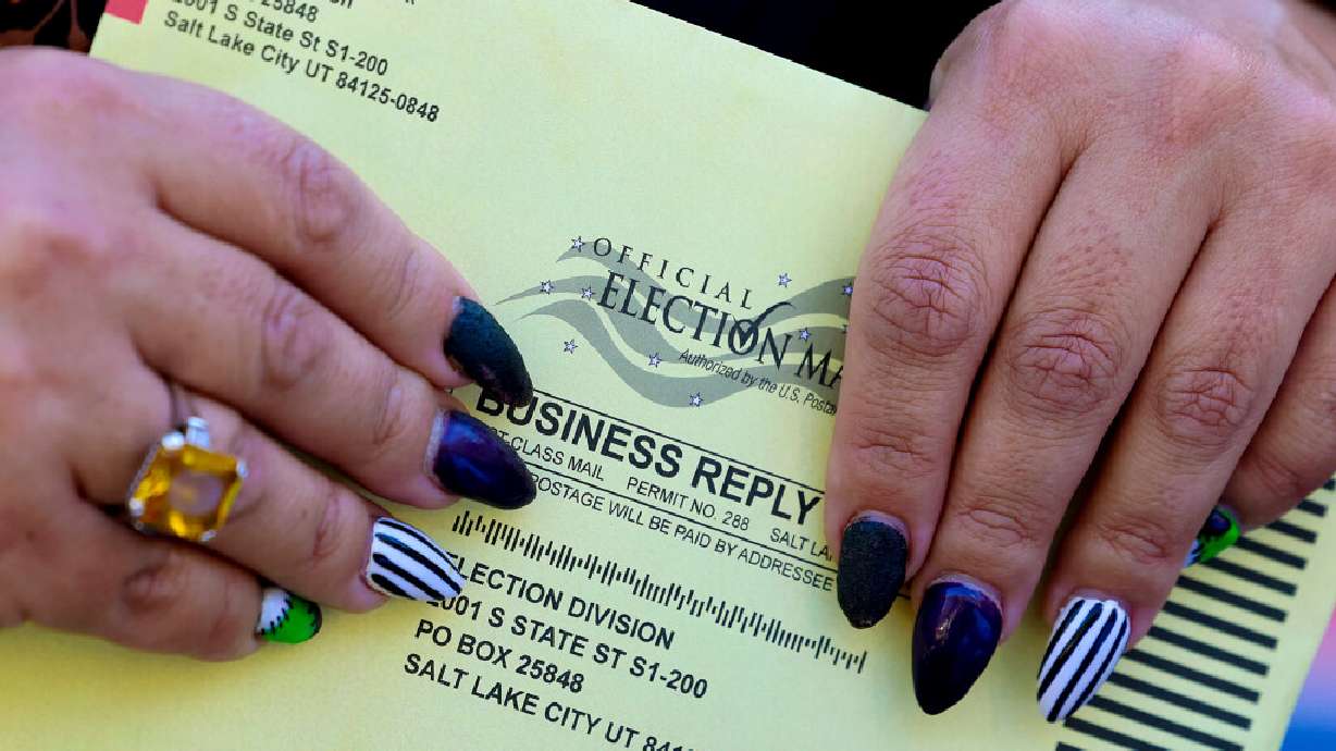 Salt Lake City Council member Victoria Petro-Eschler speaks about the importance of every Salt Lake City on Oct. 20. Latino voter trends have been a hot topic of discussion at the national level. But in Utah, Latino voters have gotten less attention.