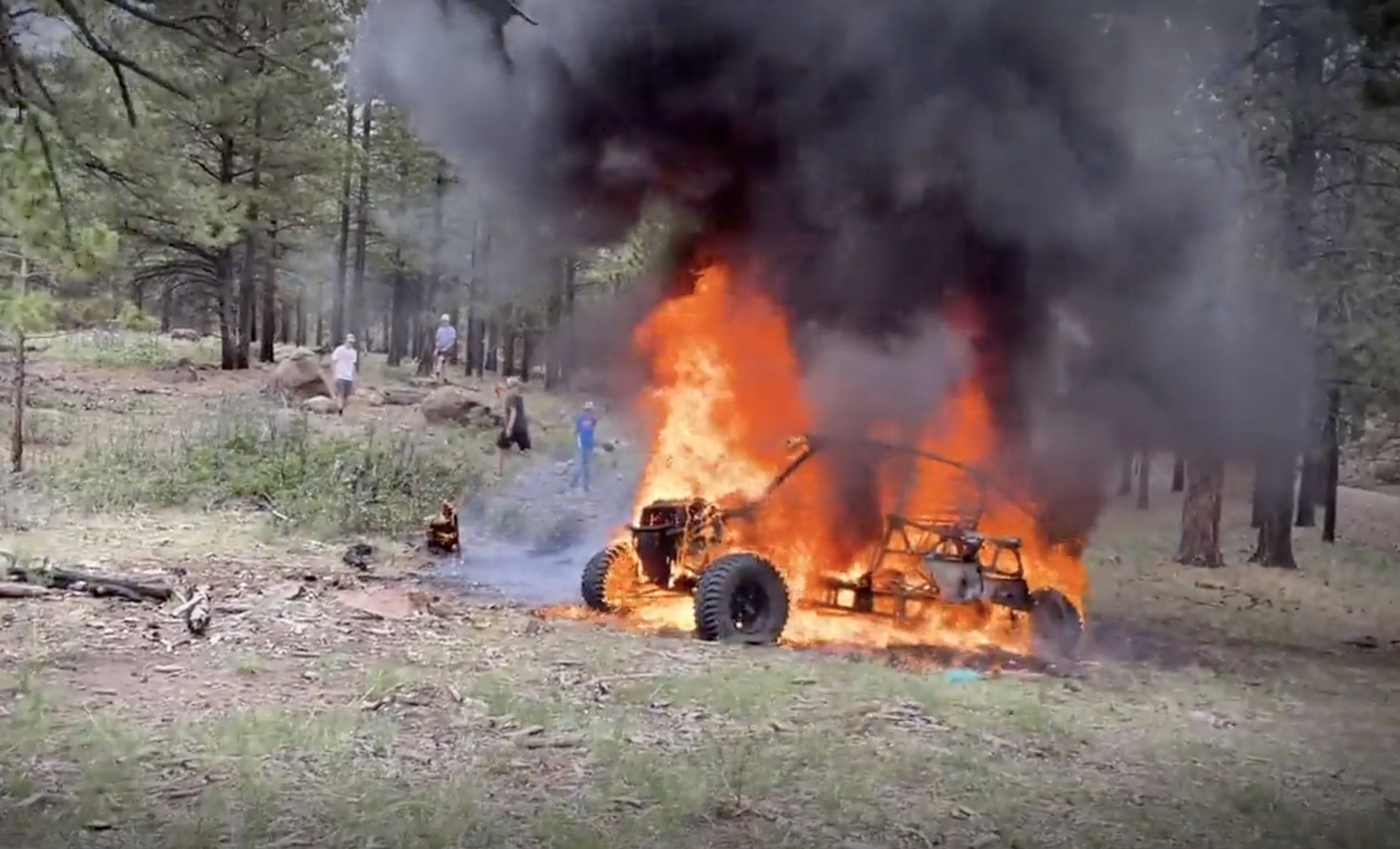 Brian and Terah Jones' Polaris RZR side-by-side burst into flames earlier this year after three years of safe use.