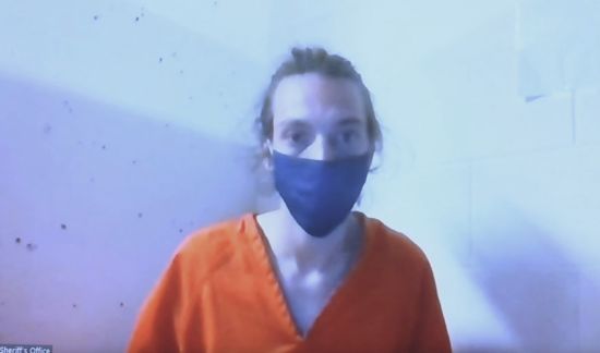 Carmon Tussey appears in a Kentucky courtroom via livestream on June 5, 2021. Tussey was arrested after walking briskly with an assault weapon toward a Louisville bar. His attorney maintains that under Kentucky’s permitless carry law, approved by the legislature in 2019, Tussey had done nothing wrong. Permitless carry laws have created a new dilemma for officers working the streets: They now have to decide, sometimes in seconds, if someone with the right to carry a gun is a danger.