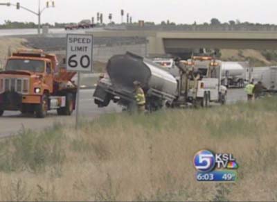 Truck Carrying Diesel Catches Fire