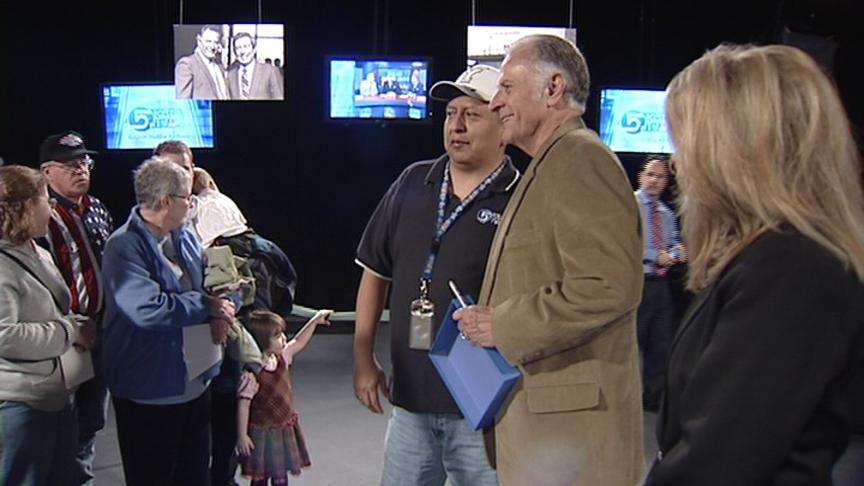 Dick Nourse Welcomes Viewers at Open House