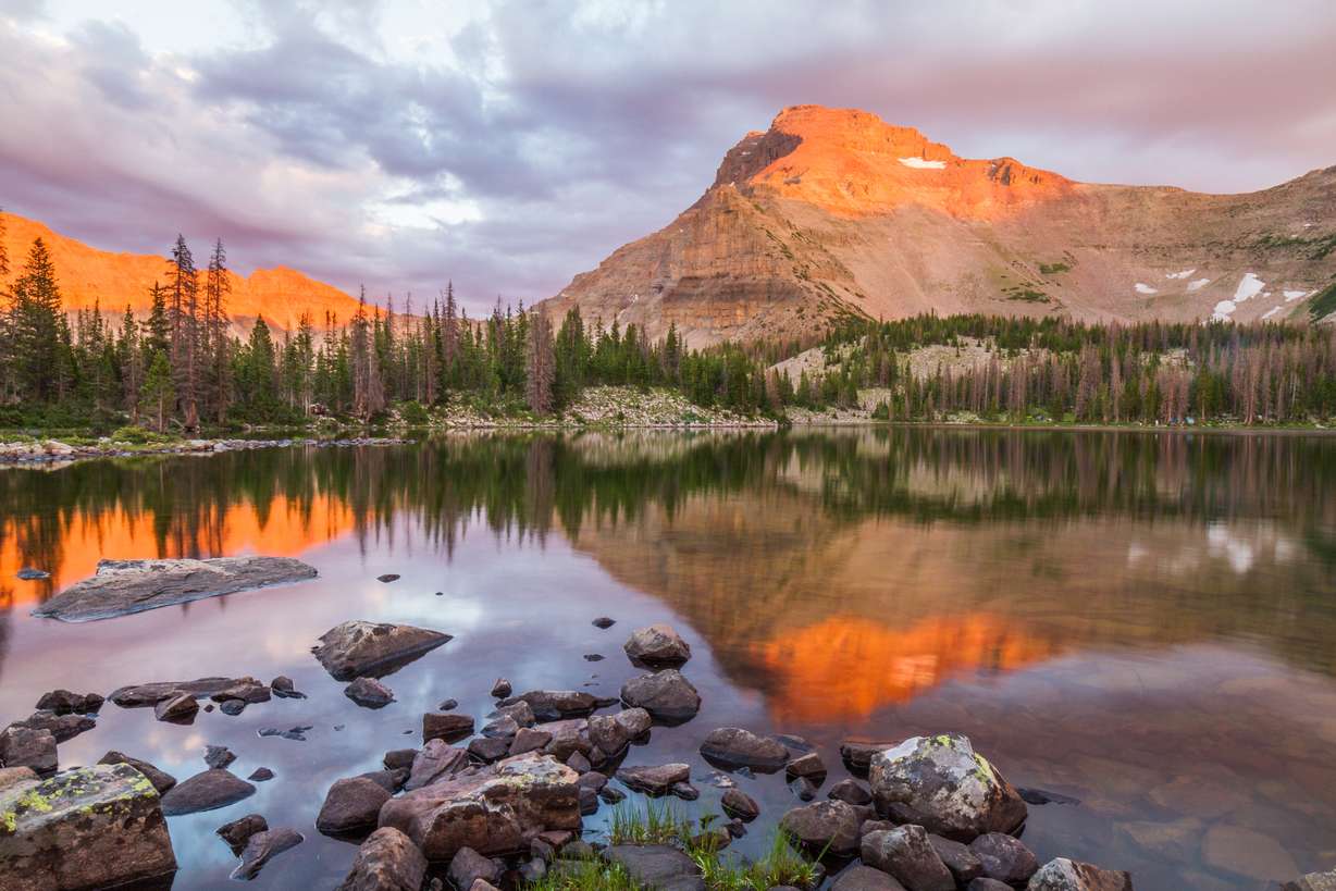 The winning photo of the "Off the Beaten Path" category features Ostler Lake in the Uinta Mountains.