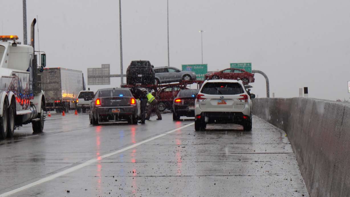 A driver was apparently shot and killed on the freeway in Murray on Wednesday, troopers said, but they later said there were no signs of foul play.
