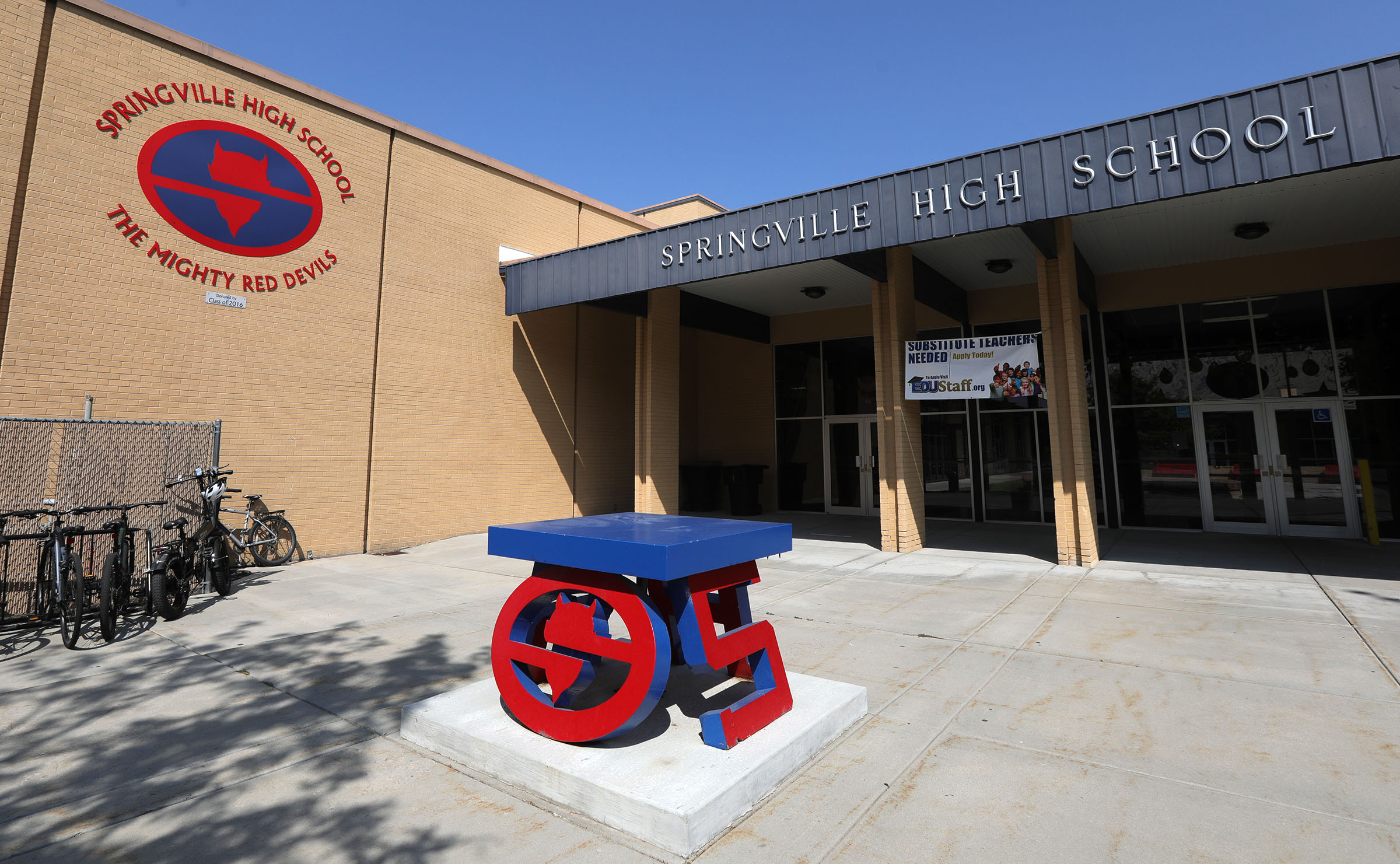 Just a day after a video taken at a Cedar City Walmart depicting teens wearing blackface and dressed as inmates went viral and prompted police and school inquiry, Springville High School suspended a student for wearing racist attire.