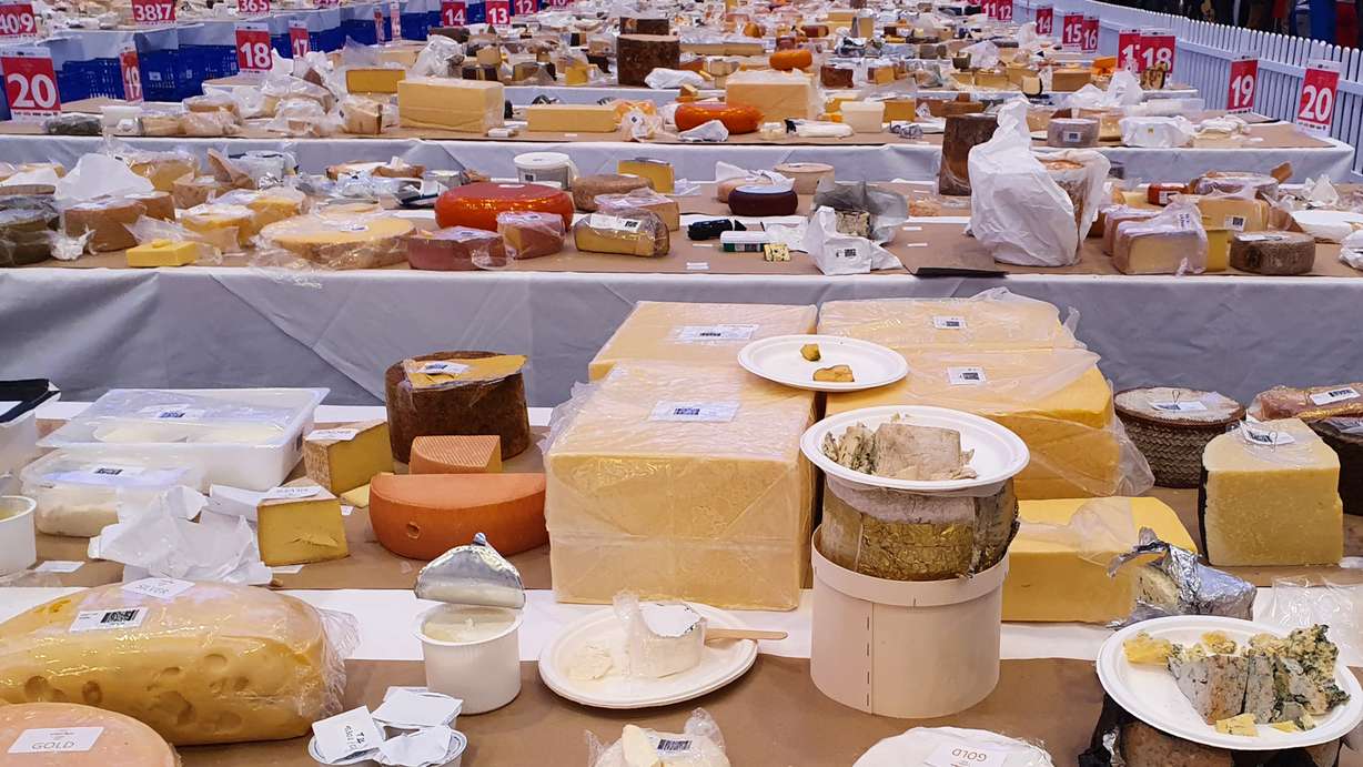 This year's winner, a gruyère from Switzerland, was eventually chosen by a panel of top judges after the field had been whittled down first to 98 "super gold" champions and then to a final 16 at the World Cheese Awards held in Newport, Wales, Wednesday.