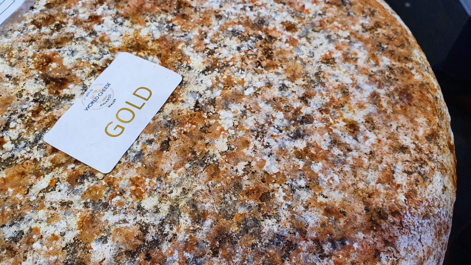 The cheeses came in all shapes, sizes and colors at the World Cheese Awards held in Newport, Wales, Wednesday.