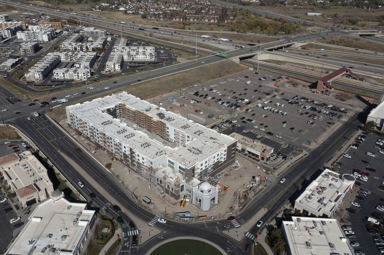 Bri at Station Park, a residential development, is under construction in Farmington on Monday.