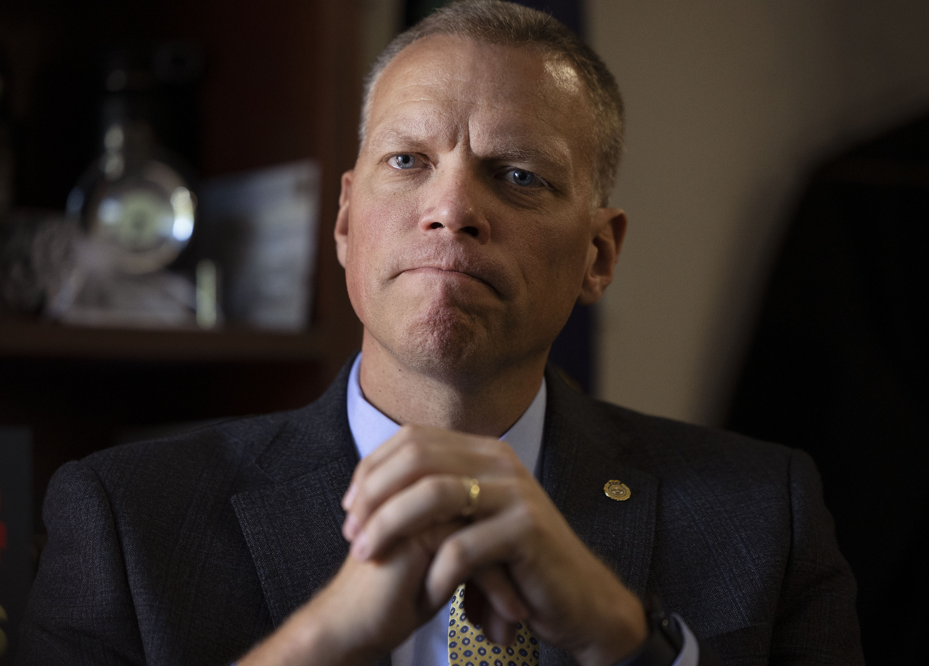 Jess Anderson, Utah’s commissioner of public safety, announced Thursday he is retiring. He's pictured Aug. 31, 2022.