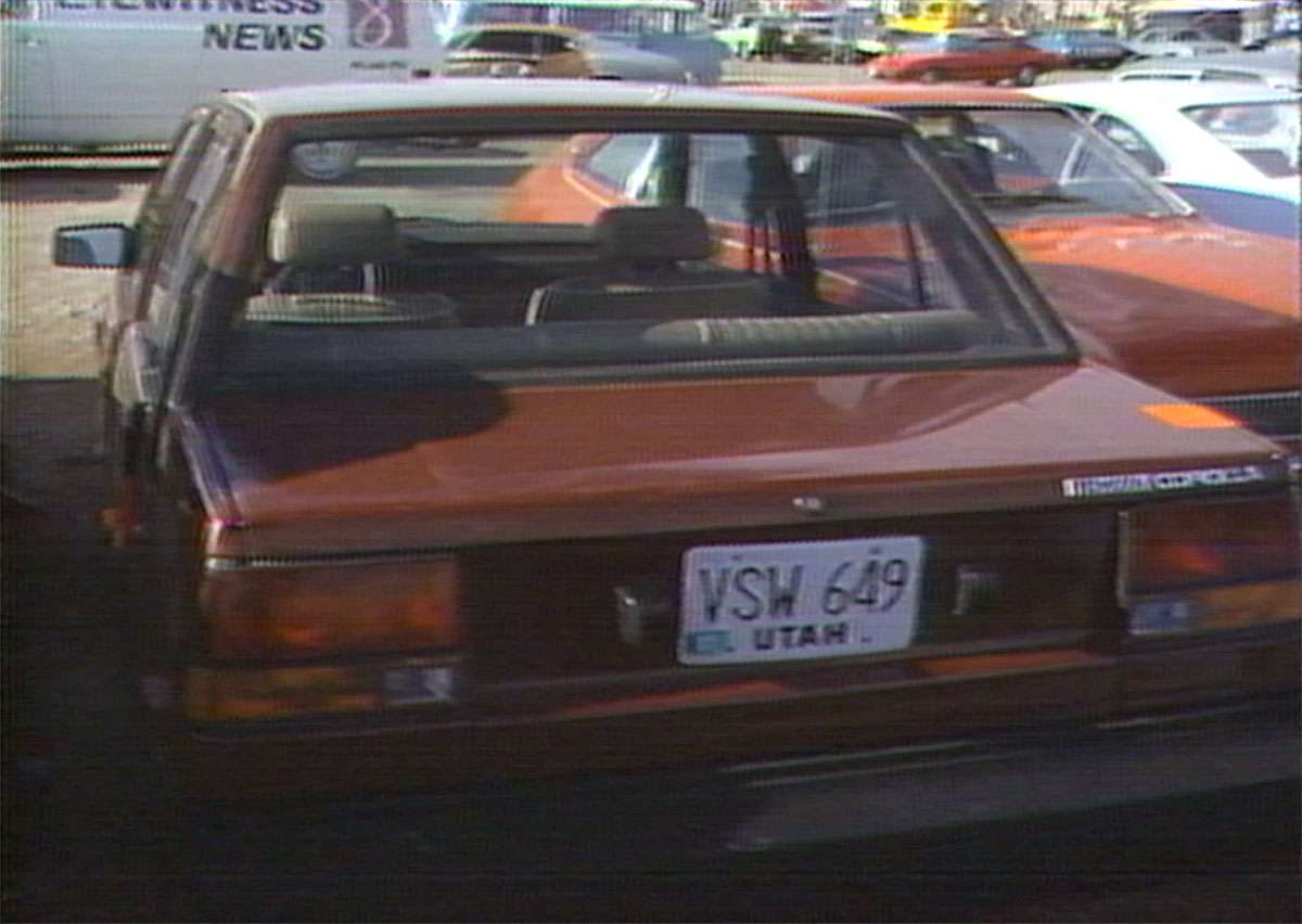 Las Vegas Metro Police showed Sheree Warren’s maroon, 1984 Toyota Corolla to the news media on Nov. 13, 1985, two days after police impounded it at the Aladdin.