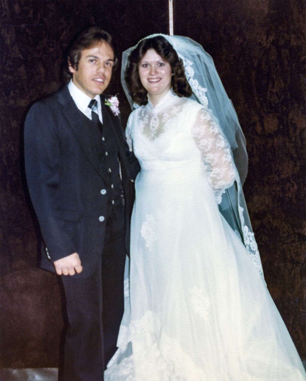 Charles Warren and Sheree Warren, on Feb. 27, 1981, their wedding day.
