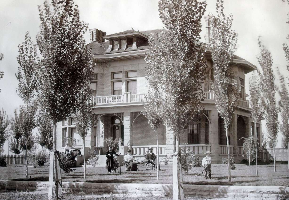 An undated historical photo of the Fisher Mansion in Salt Lake City, which was built in 1893.