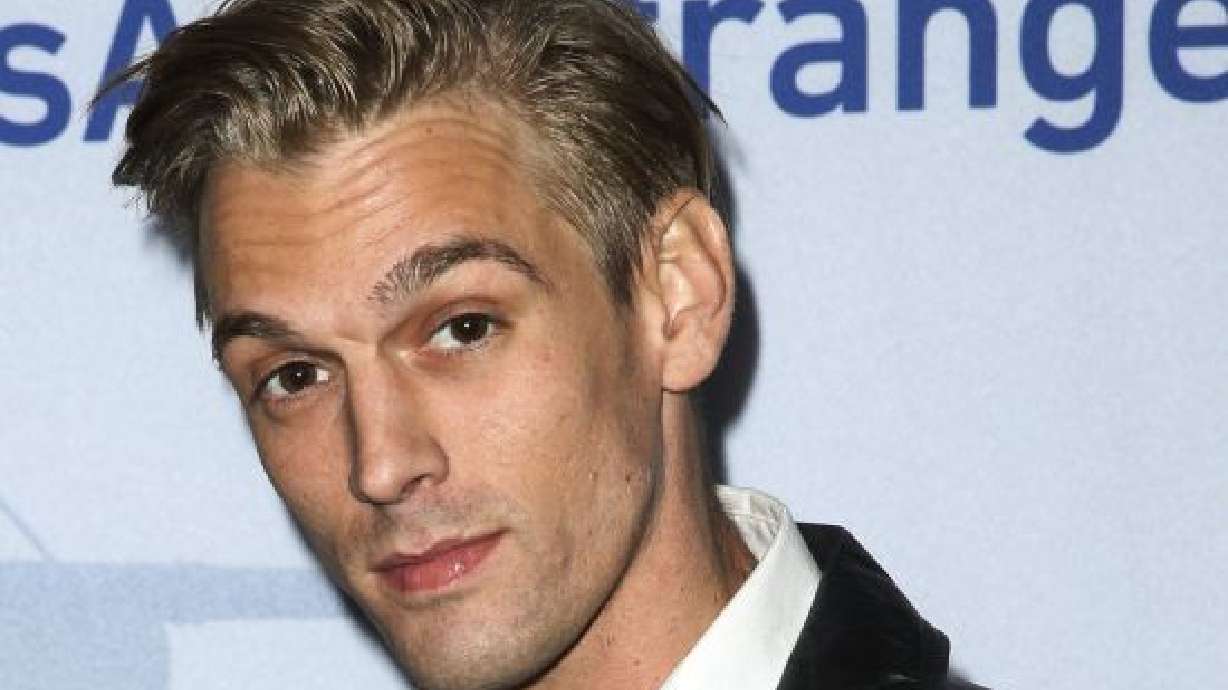 Singer Aaron Carter arrives at a premiere of "Saints & Strangers" in Beverly Hills, Calif., Nov. 9, 2015. Carter, the singer-rapper who began performing as a child, was found dead Saturday at his home in Southern California. He was 34.