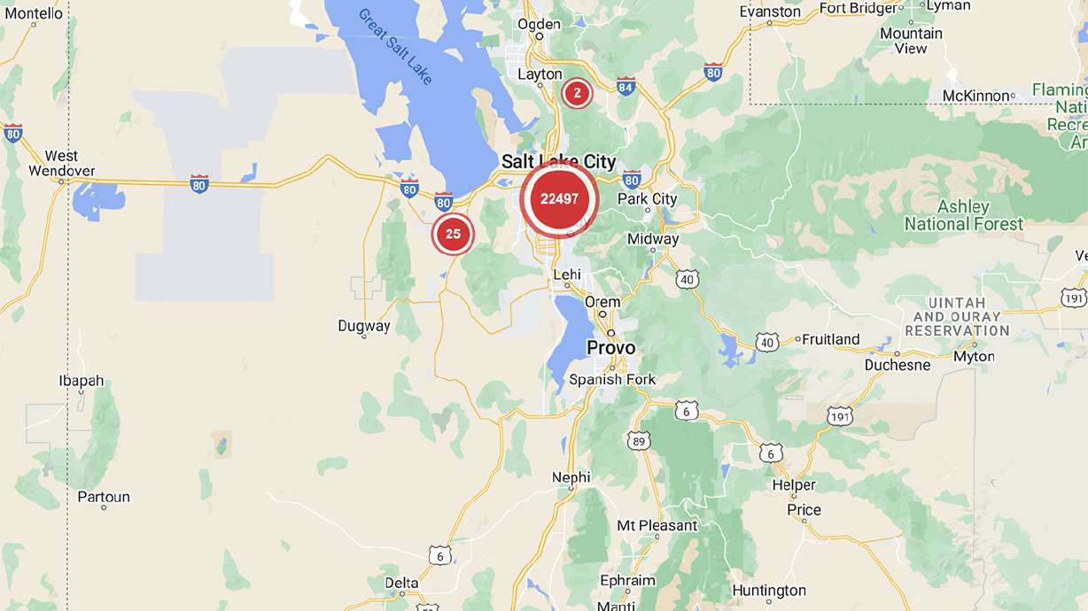 More than 22,000 customers found themselves without electricity Monday morning. By 10:15 a.m., the website showed 72 outages affecting just 439 customers, most in the Salt Lake City area.
