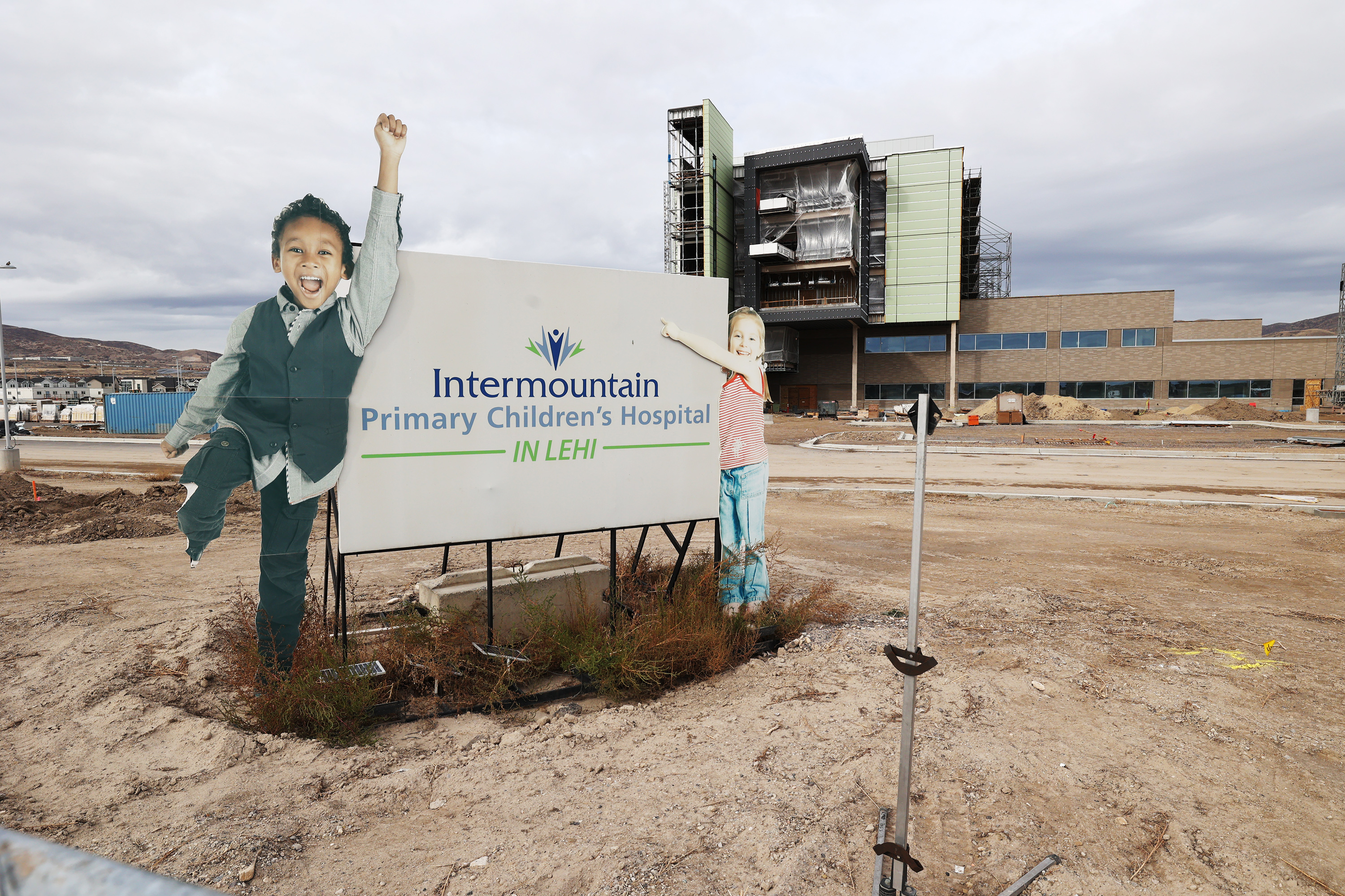 The new Primary Children's Hospital that is being built in Lehi is pictured on Sunday.