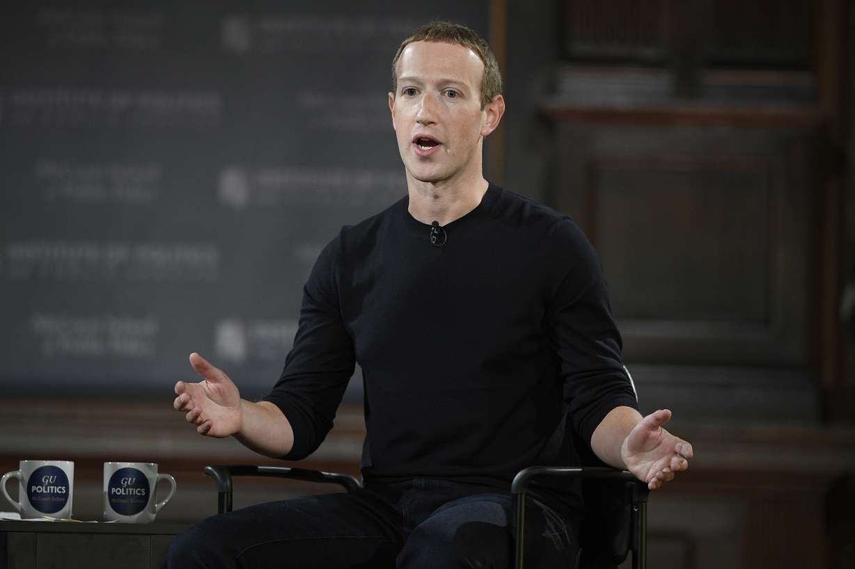 Facebook CEO Mark Zuckerberg speaks at Georgetown University in Washington, Oct. 17, 2019. Facebook parent Meta is laying off 11,000 people, about 13% of its workforce, Zuckerberg said in a letter to employees Wednesday.