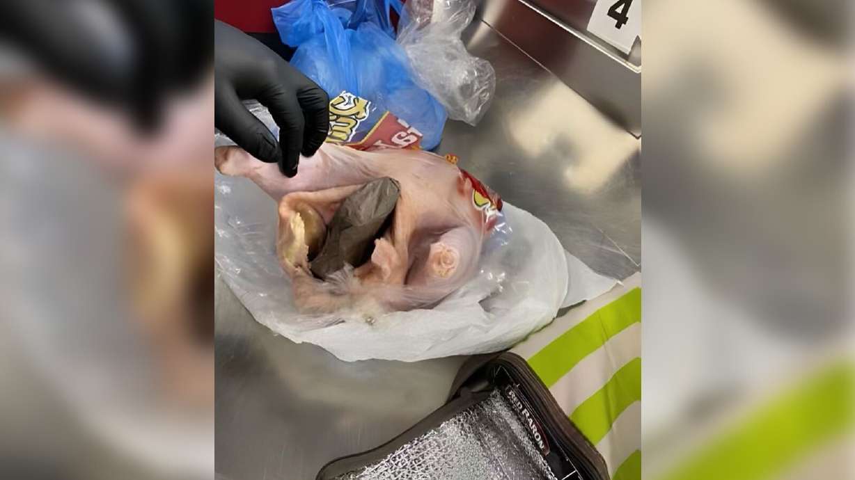 A gun was found inside a raw chicken at an airport security checkpoint in Fort Lauderdale.