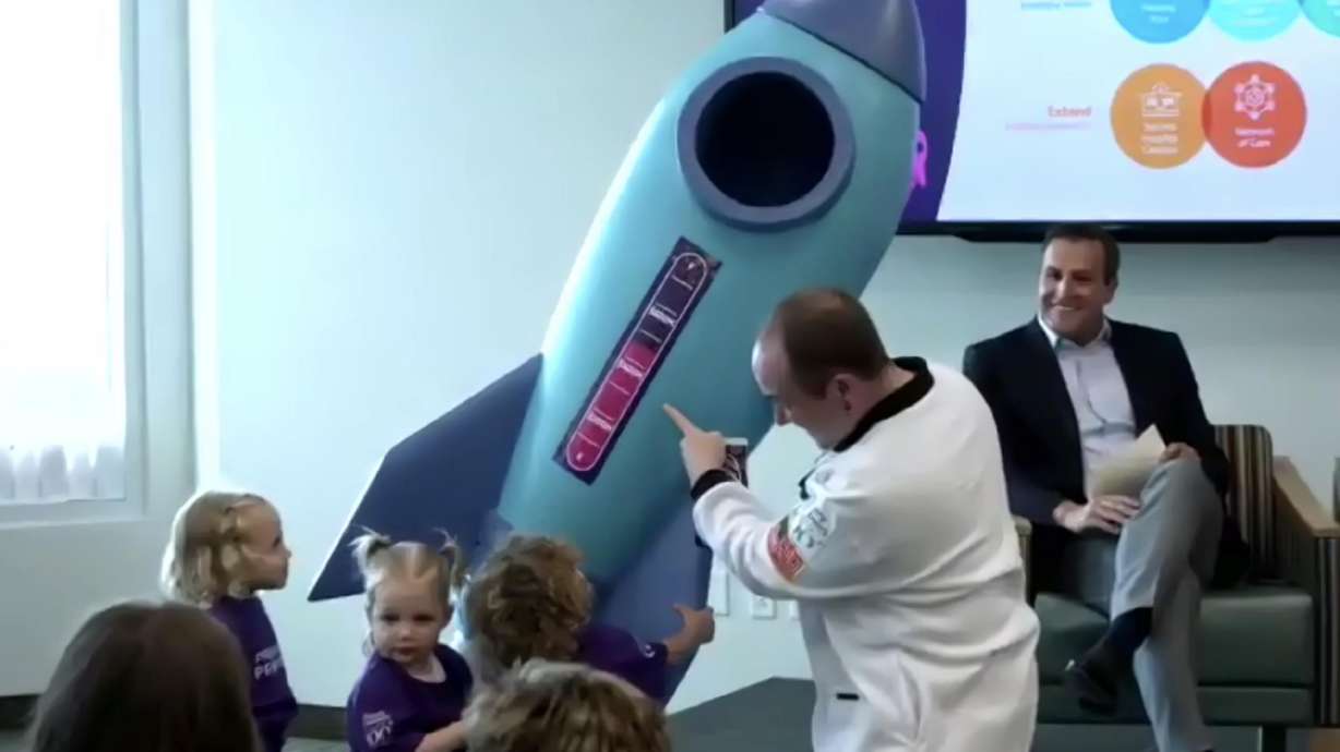 Primary Children's Hospital celebrates $464 million that has already been donated toward the Primary Promise initiative to enhance children's health. The minimum fundraising goal is $600 million for the campaign.