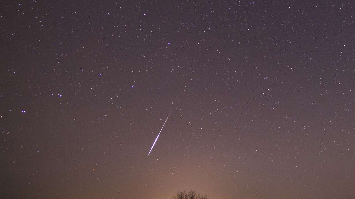 A bright fireball is seen above Brkini, Slovenia, on Nov. 12, 2015, during a Taurid swarm. This month, another swarm is upon us, with fireballs that can be seen in the sky throughout November.