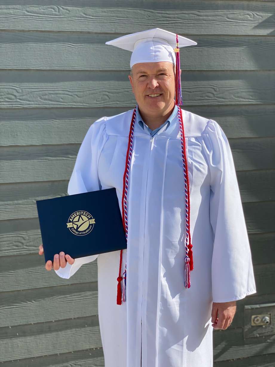 College trustee earns his RN degree to experience student life first-hand