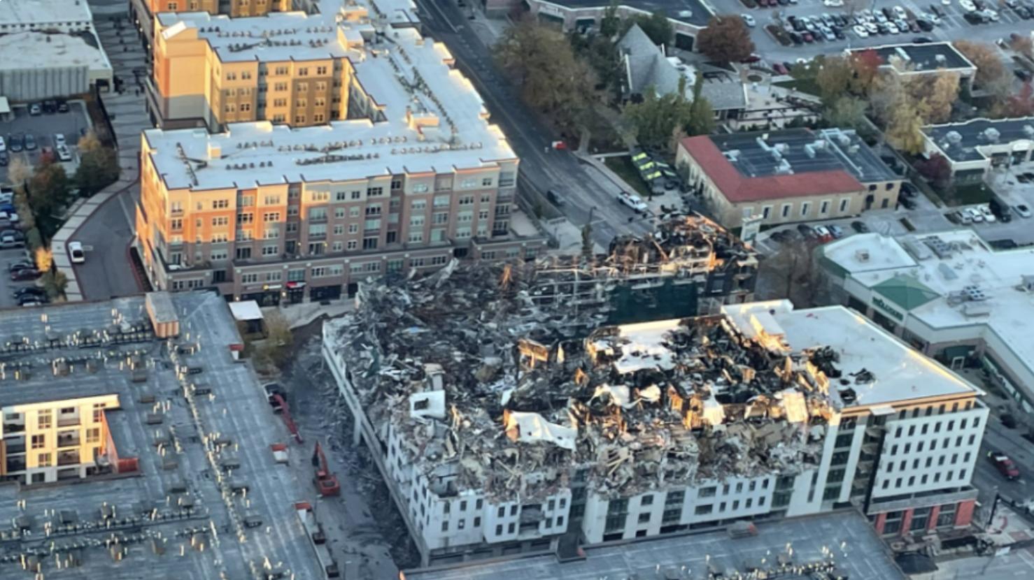 Demolition begins, businesses still closed weeks after Sugar House fire