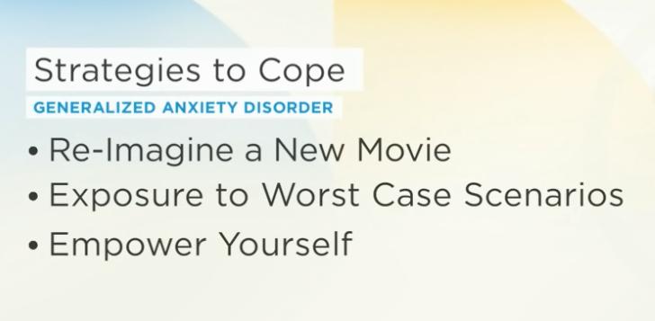 Psychologist Anna Maria Tosco presented three ways to overcome generalized anxiety disorder.
