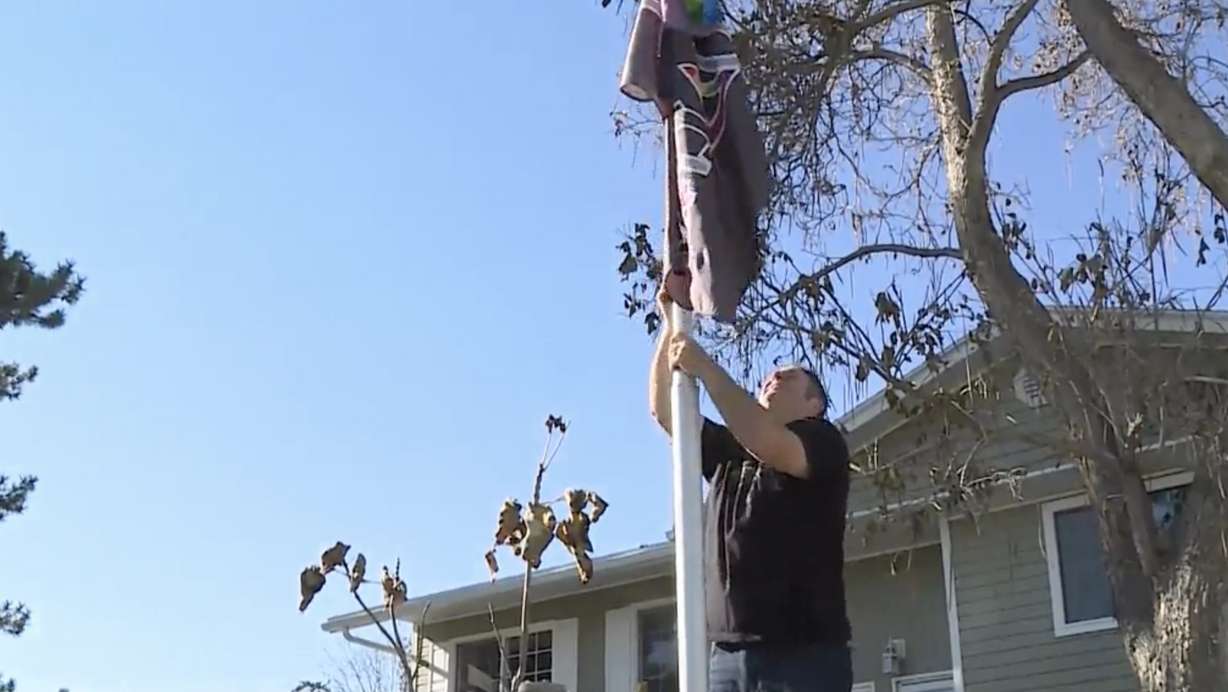 A Sandy couple is in disbelief that someone would throw a homemade explosive at their home, and it’s not the first time they’ve been targeted.