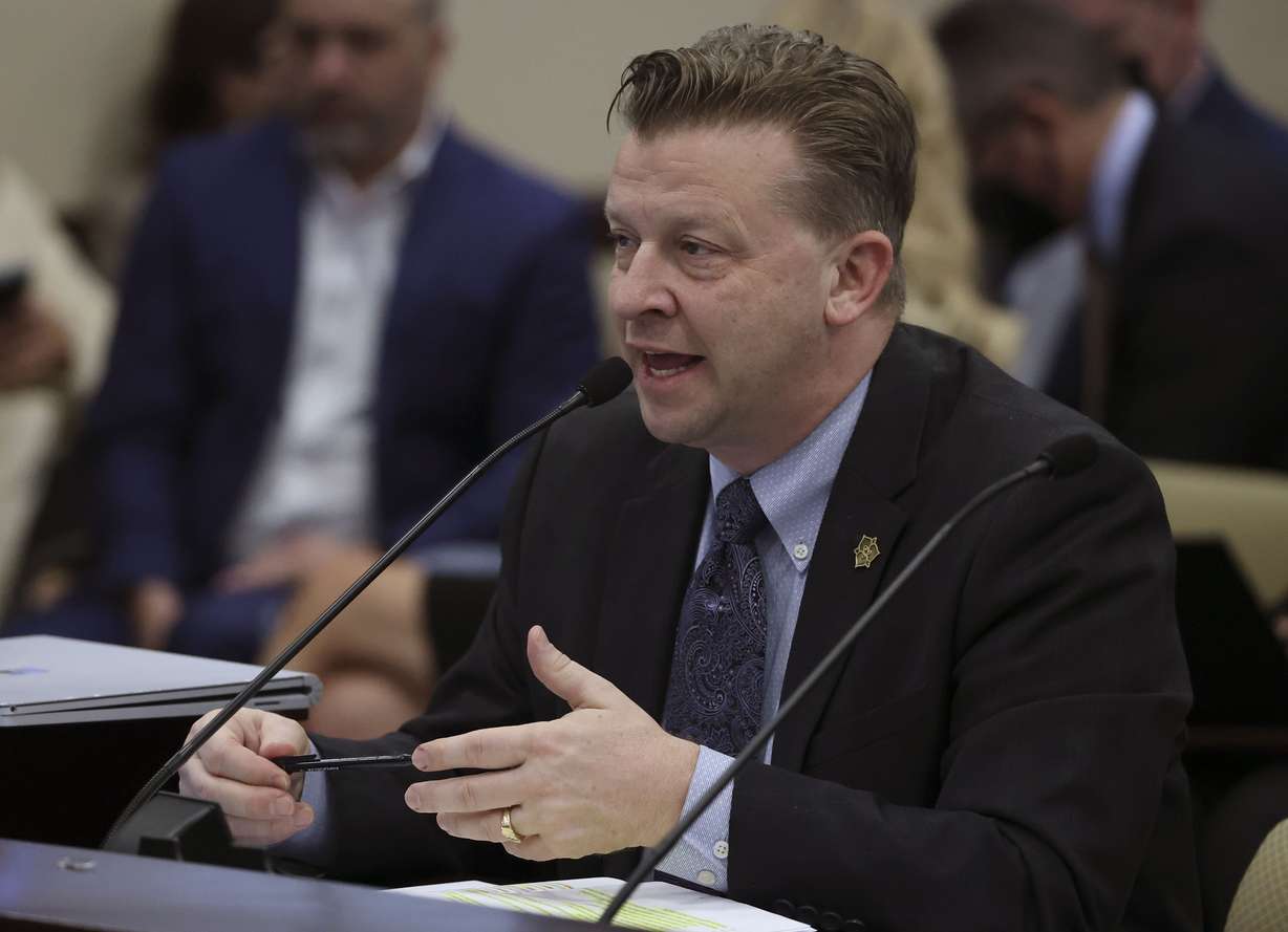 Sen. Todd Weiler, R-Woods Cross, speaks at the Capitol in Salt Lake City on Jan. 26. He sponsored a bill that changes the suggested holiday schedule for divorced parents.