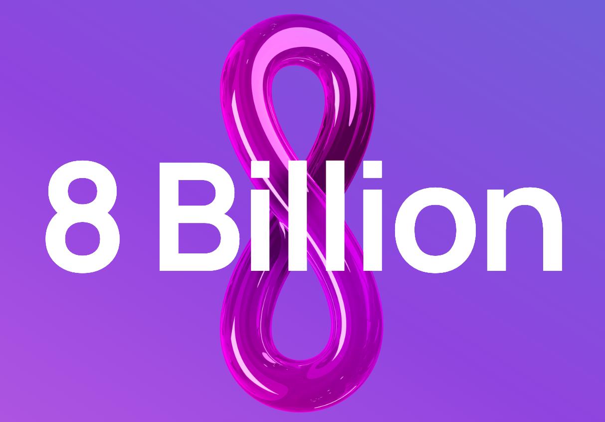 The UNFPA #8BillionStrong campaign marks the milestone Day of 8 Billion by sharing educational material on eight trends for a world of 8 billion people: slowing growth, fewer children, longer lives, people on the move, ageing populations, women outliving men, two pandemics and shifting centres.