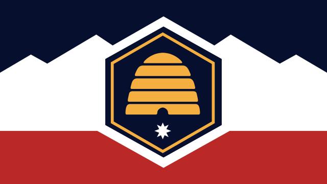 A photo of the flag that the Utah State Flag Task Force voted to push forward to the Utah Legislature.