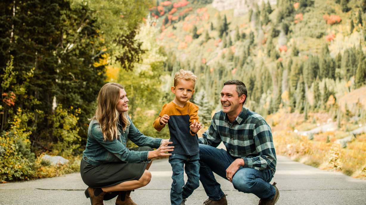 Cameron and Hannah Bell, with their son Samuel, who has a rare genetic disorder called Trisomy 9p. Cameron says he was inspired to write a book that describes the perspective of a person who, like Samuel, has a life-changing genetic disorder.