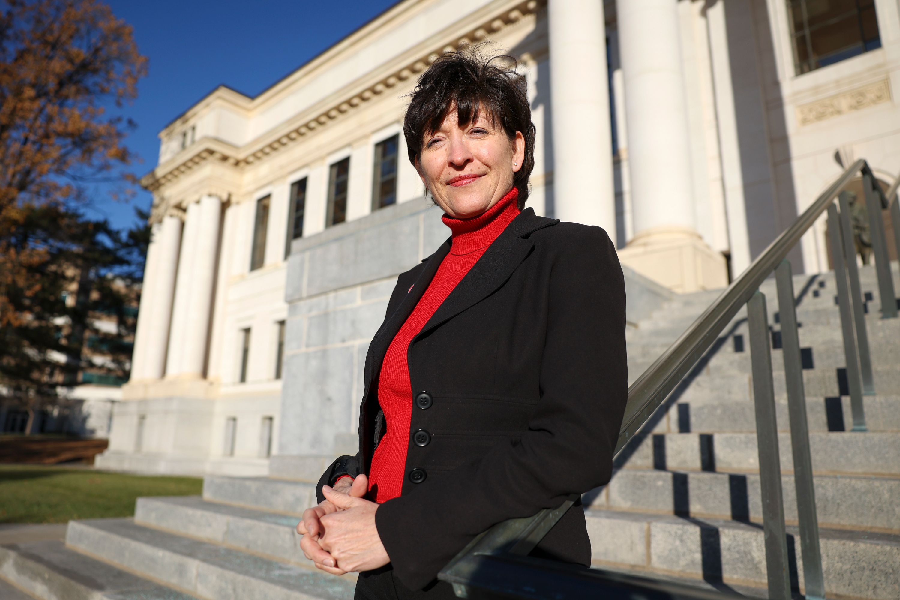 Mitzi Montoya, the University of Utah’s new provost, poses for a portrait at the University of Utah in Salt Lake City on Nov. 11. Montoya discusses what made her decide to move to Utah and what she hopes to bring to the university.