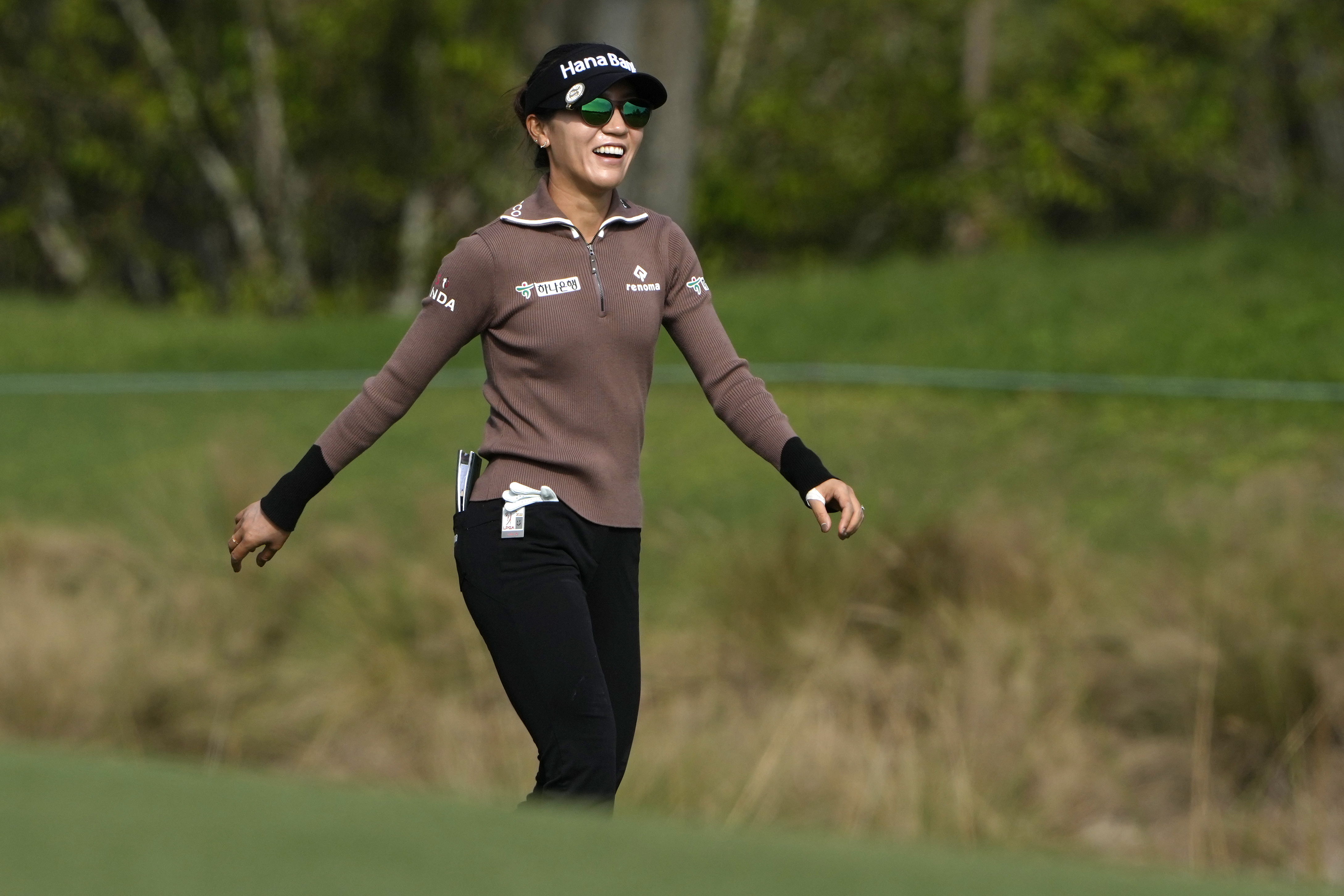 Lydia Ko, of New Zealand, walks on the ninth fairway during the second round of the LPGA CME Group Tour Championship golf tournament, Friday, Nov. 18, 2022, at the Tiburón Golf Club in Naples, Fla. 