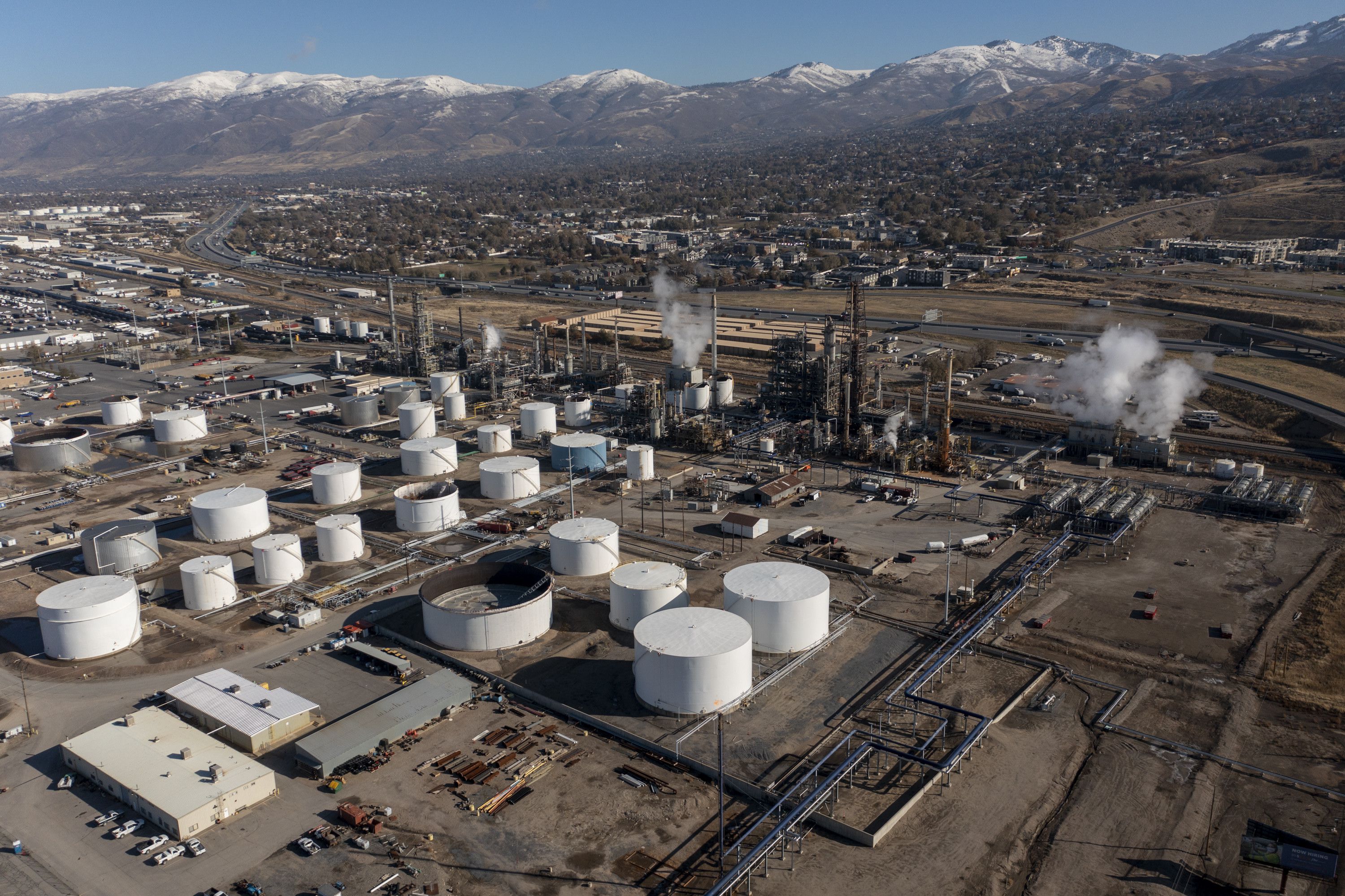 The Chevron Salt Lake Refinery is seein in North Salt Lake on Nov. 15. Utah, like other fossil fuel rich states, has been listening to the words of President Joe Biden when it comes to energy development with some wariness and incredulity.
