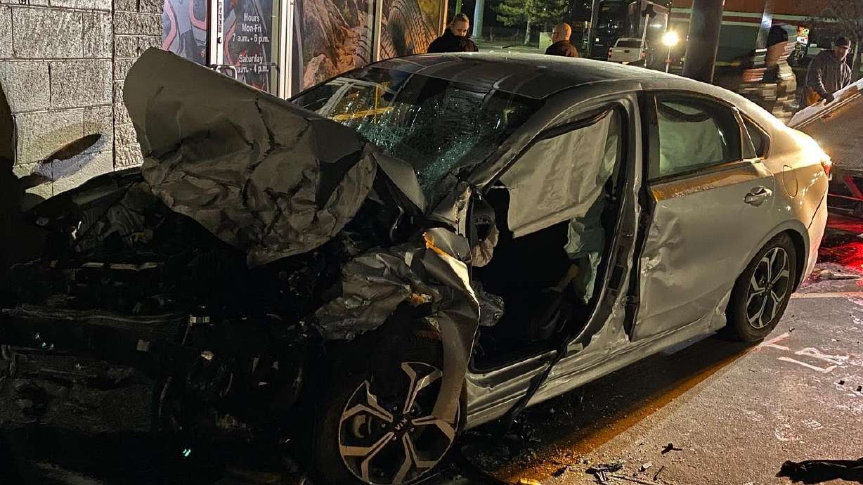 An 18-year-old man died and another driver was hospitalized with serious injuries after a two-vehicle crash in Bountiful on Friday.