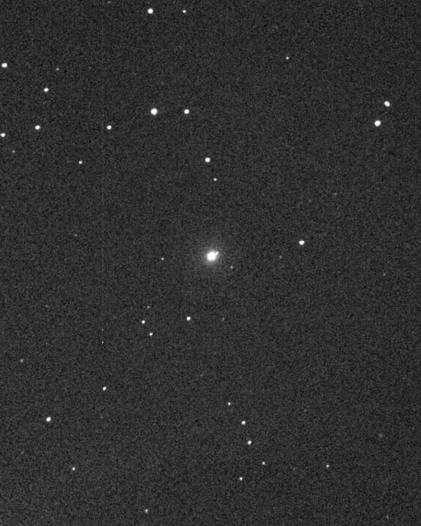 This photo shows a star near Patrick Wiggins’ discovery.