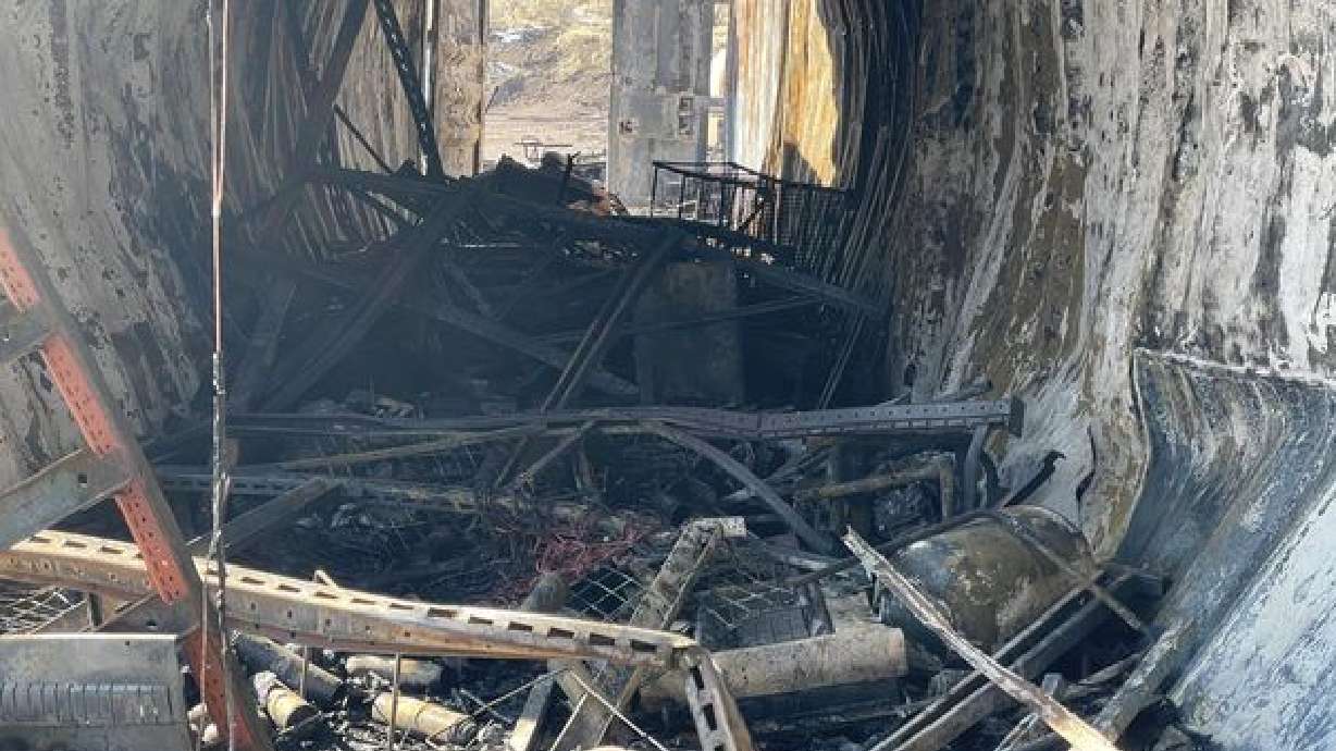 A Taylorsville man was critically injured in a fire and explosion in a shipping container in extreme southwest Utah County Saturday.
