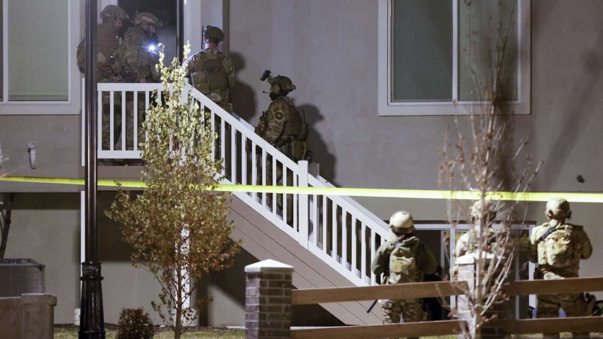 Police say they shot and killed a man in Herriman after several hours of negotiation late Sunday, after they say he "opened fire" on officers while they started evacuating nearby residents.